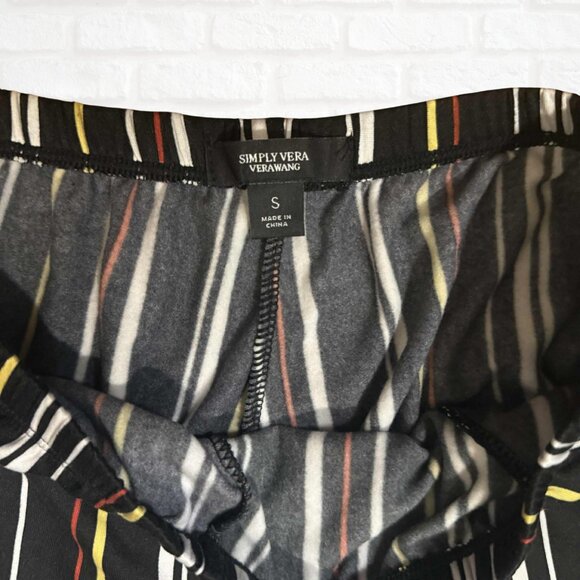 NWT Simply Vera Wang Women Striped Pajama Set Size Small 2pc Cozy Soft Lounge - Picture 4 of 10